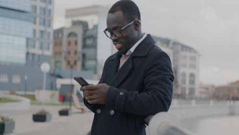businessman using smartphone