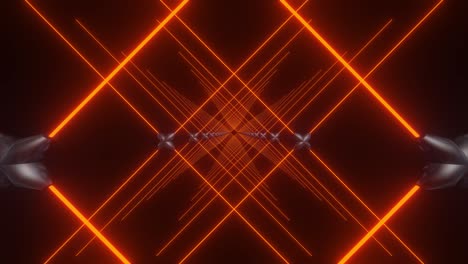 neon tunnel 3d render