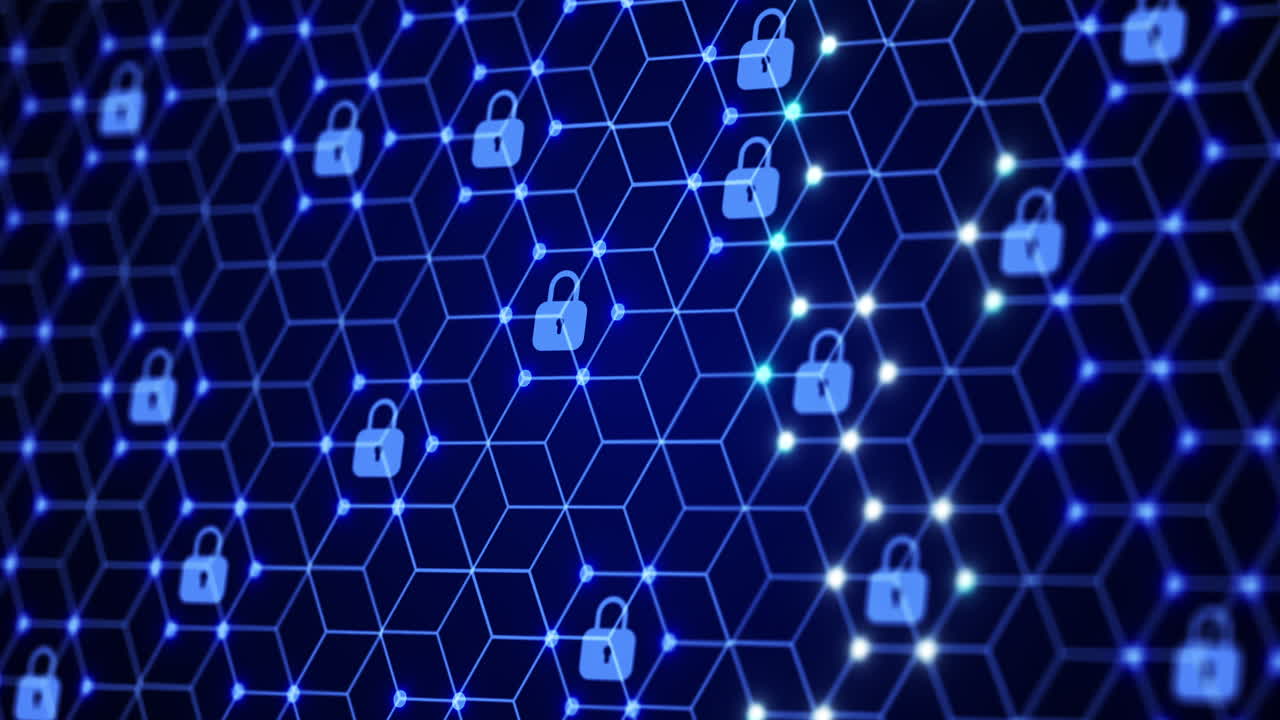 patrón de seguridad de red abstracto