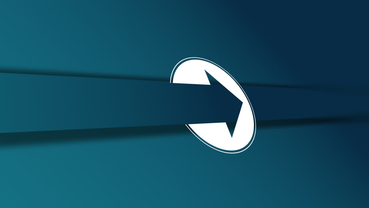 Animation of green arrow on white circle