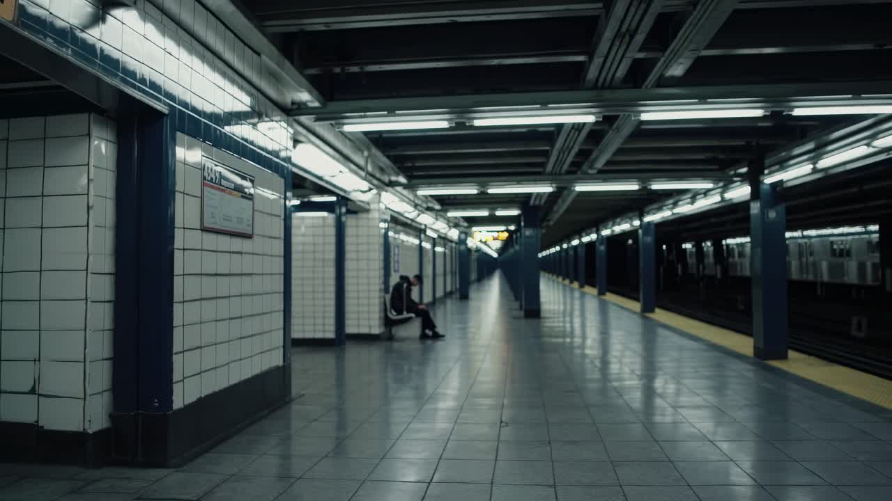 Empty NYC Subway Station