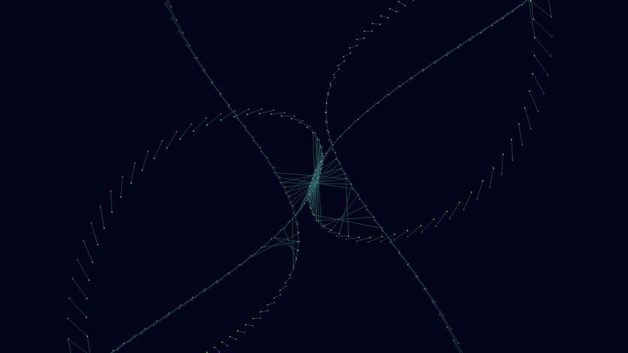 Spiraled green line with circular end a symbol of infinity and lifes cycles