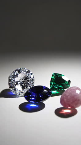 assortment of precious gems
