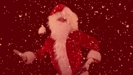 bailes de santa claus para el rodaje de discoteca de navidad