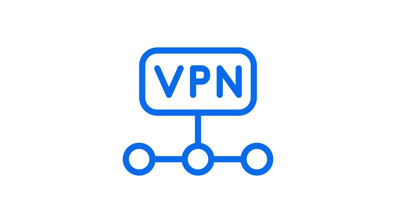 Animiertes VPN-Netzwerkverbindungssymbol