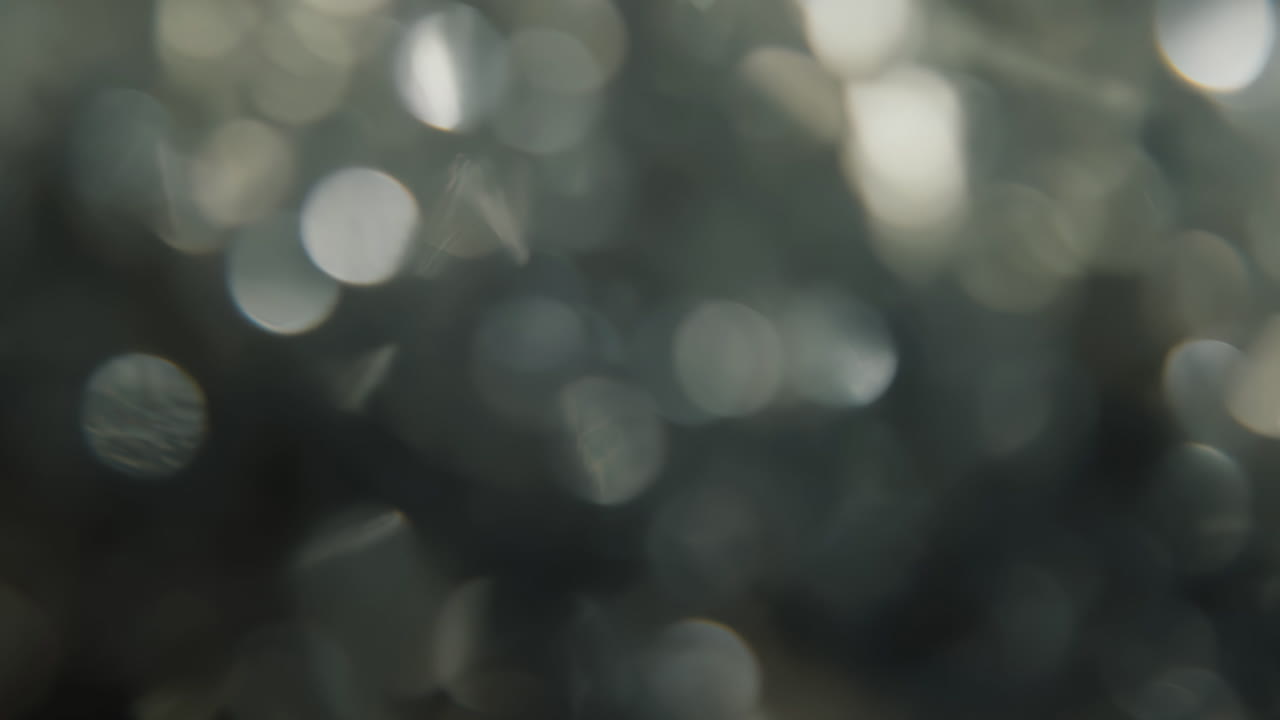 encantamiento de vacaciones oropel foco suave bokeh en 4k
