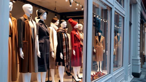 women's fashion window display