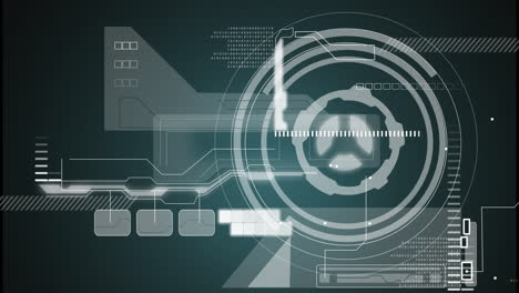 animation of digital data processing over dark background