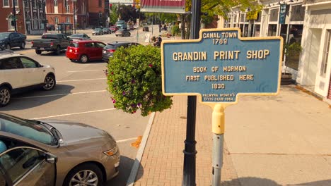 landmark sign of downtown palmyra new york