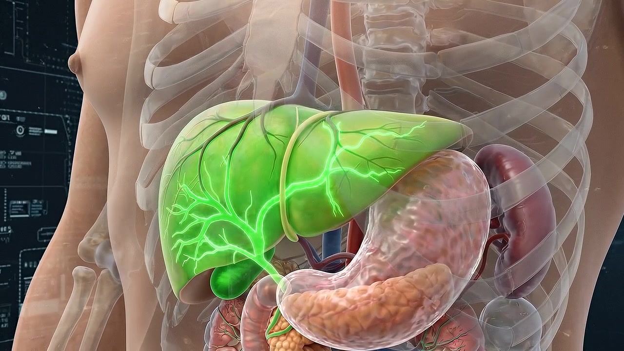 3D Medical Animation of Human Liver and Biliary System