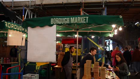 borough market in london: a bustling food market