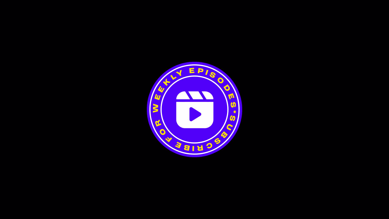 Animated Subscribe for Weekly Episodes Icon with Rotating Text