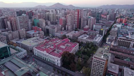 Slow-dolly-towards-the-Chamber-of-Deputies-with-contrasting-architecture-in-Santiago