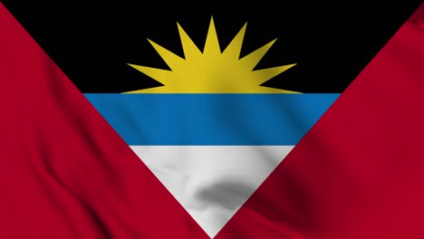 la bandera de antigua y barbuda es una animación sin problemas.