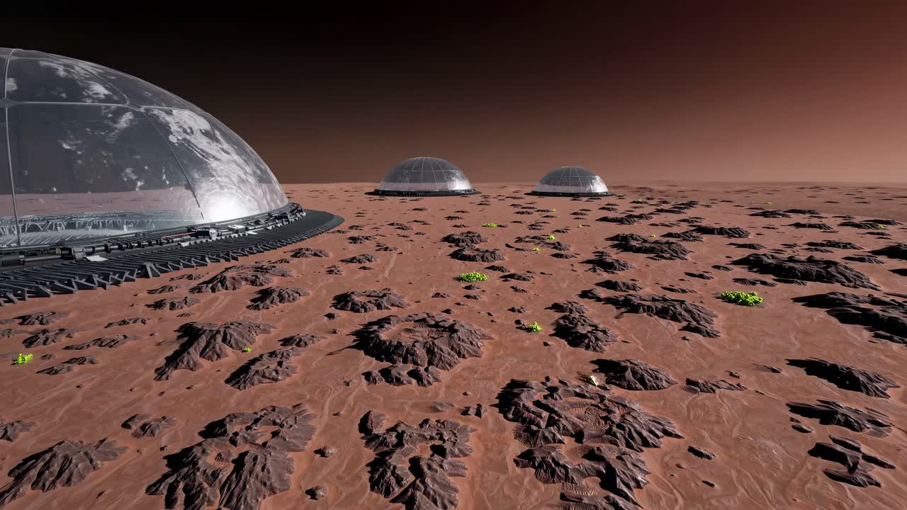 Mars Colony Domes