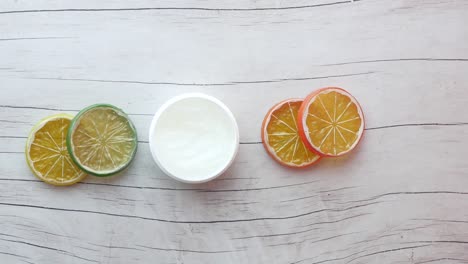 citrus-infused skin cream