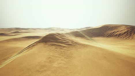 big sand dune in sahara desert landscape