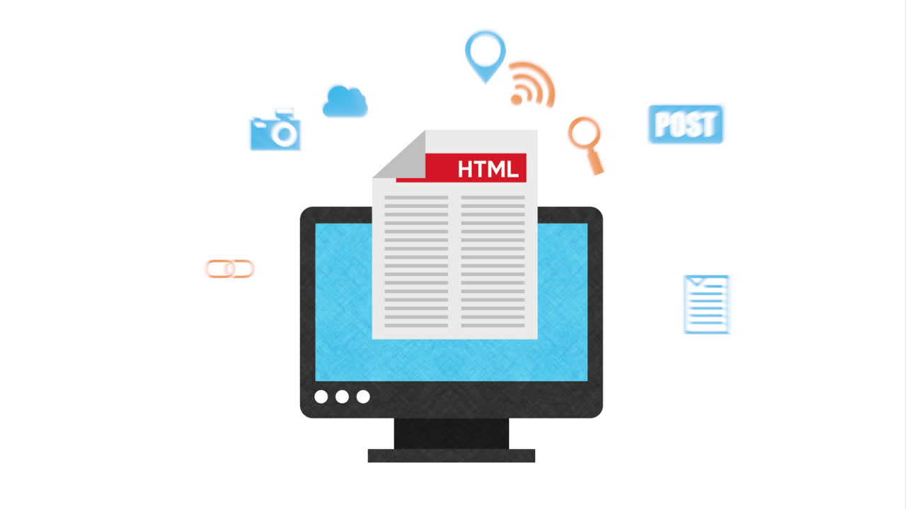 programming language with desktop animation