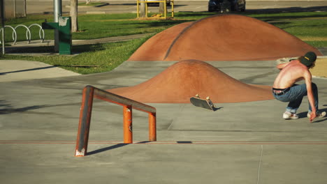 frustrated skateboarder