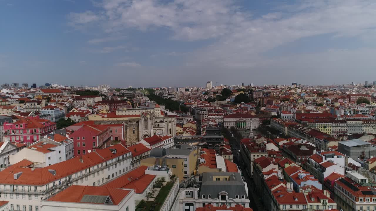 Veduta aerea di Lisbona centrale, Portogallo