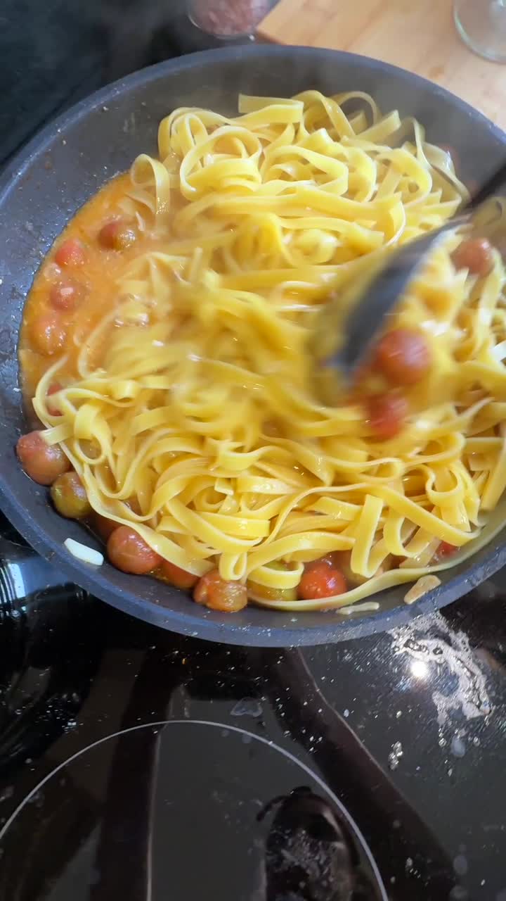 Cooking Pasta with Tomatoes