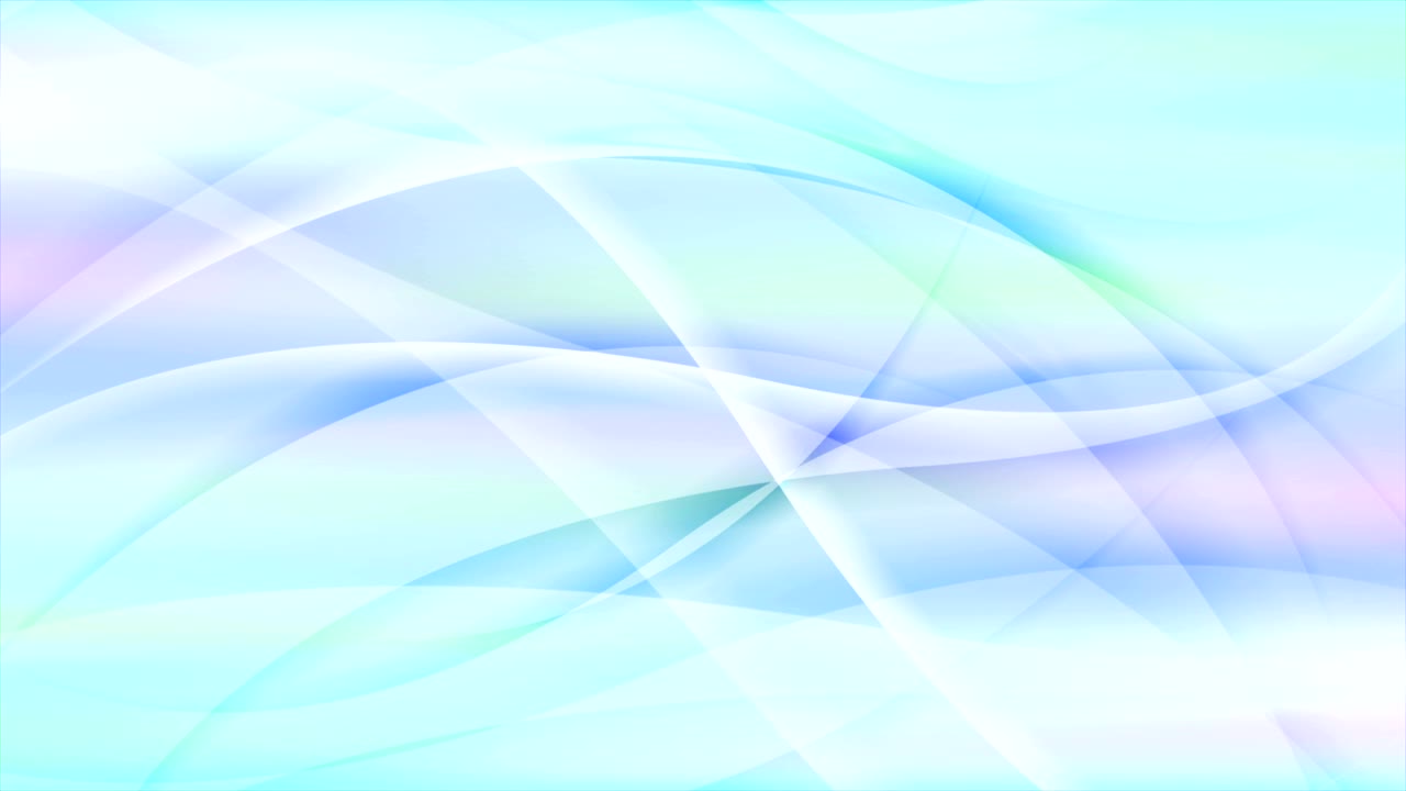 Colorful abstract waves video animation