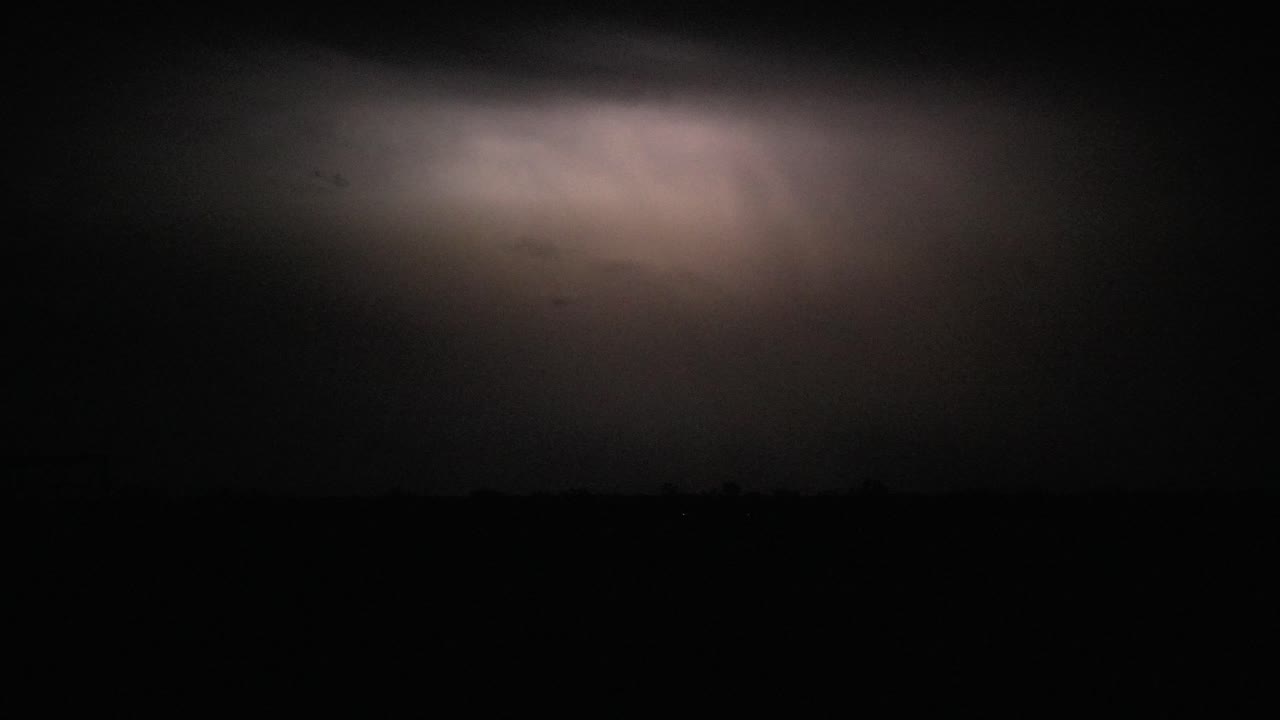 Thunder lighting strike light up sky open field time-lapse bad weather