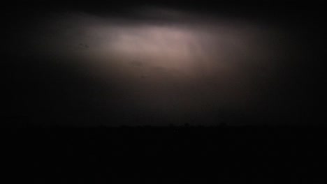 thunder lighting strike light up sky open field time-lapse bad weather