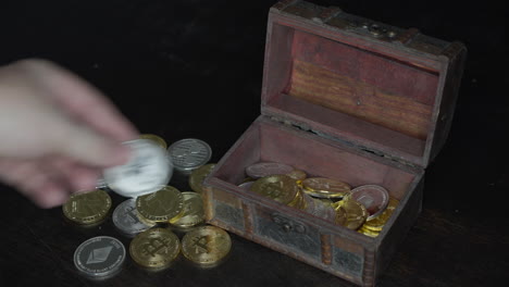 gold and silver coins bitcoin