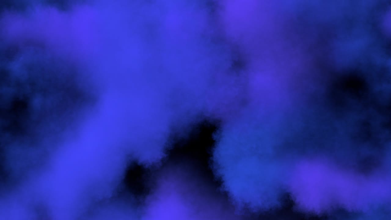 Fumo colorato che si diffonde, con transizione orizzontale. Lunga distanza.
