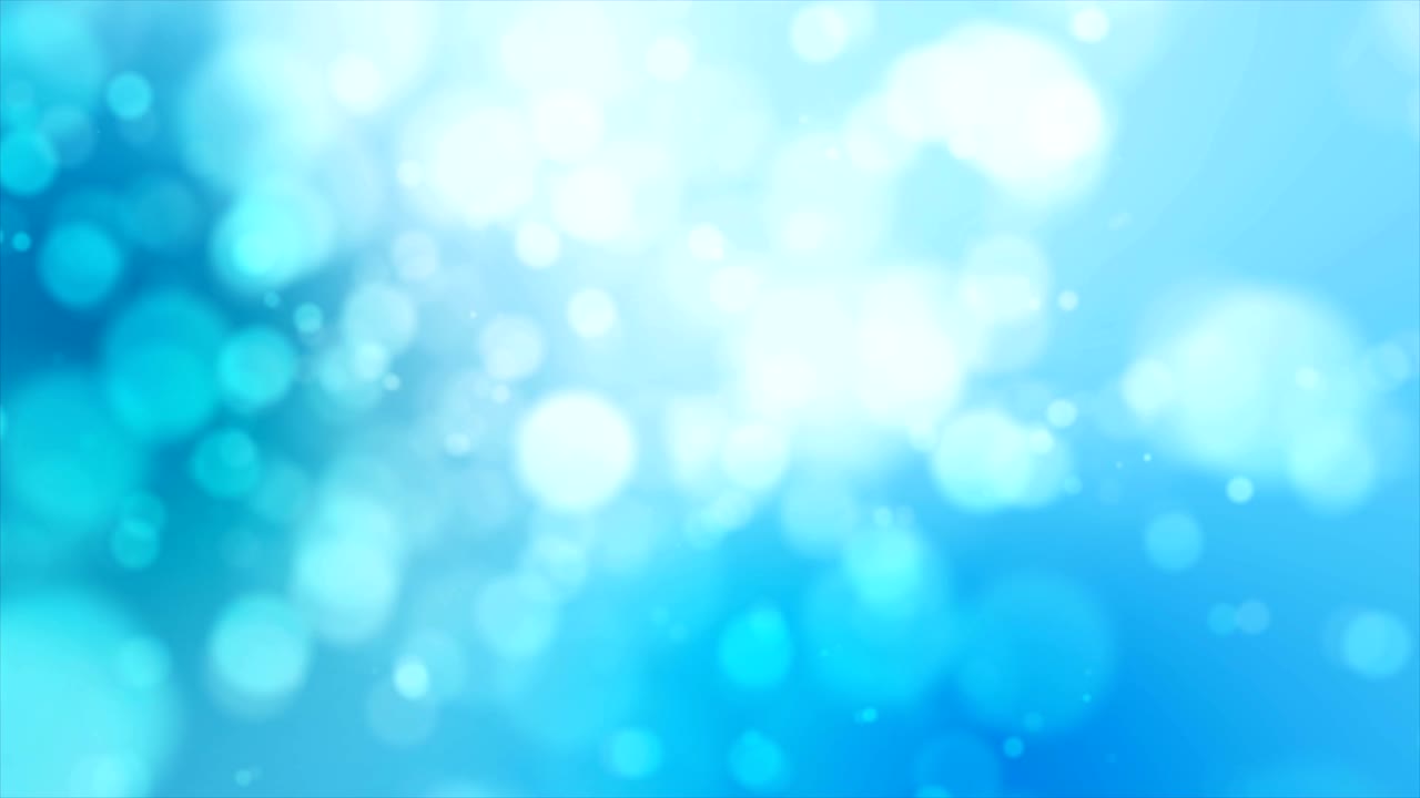 4k 파란색 추상적인 배경과 흐릿한 보케 및 조명 효과
