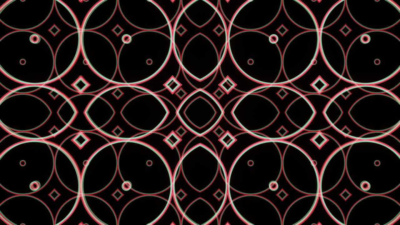 animación de forma abstracta pulsante para la representación de video