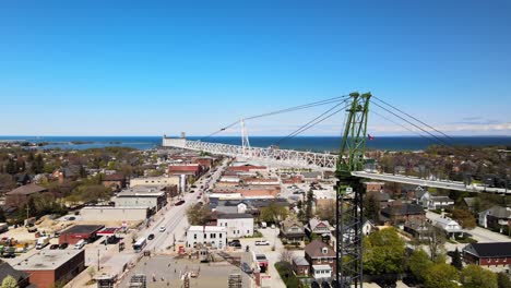 Drone-circling-over-construction-workers-pouring-concrete