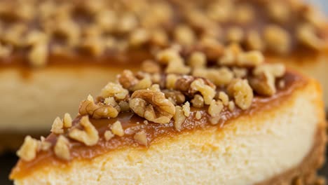 Caramel Walnut Cheesecake Slice