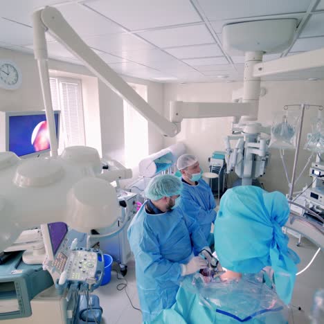 operating room with modern equipment