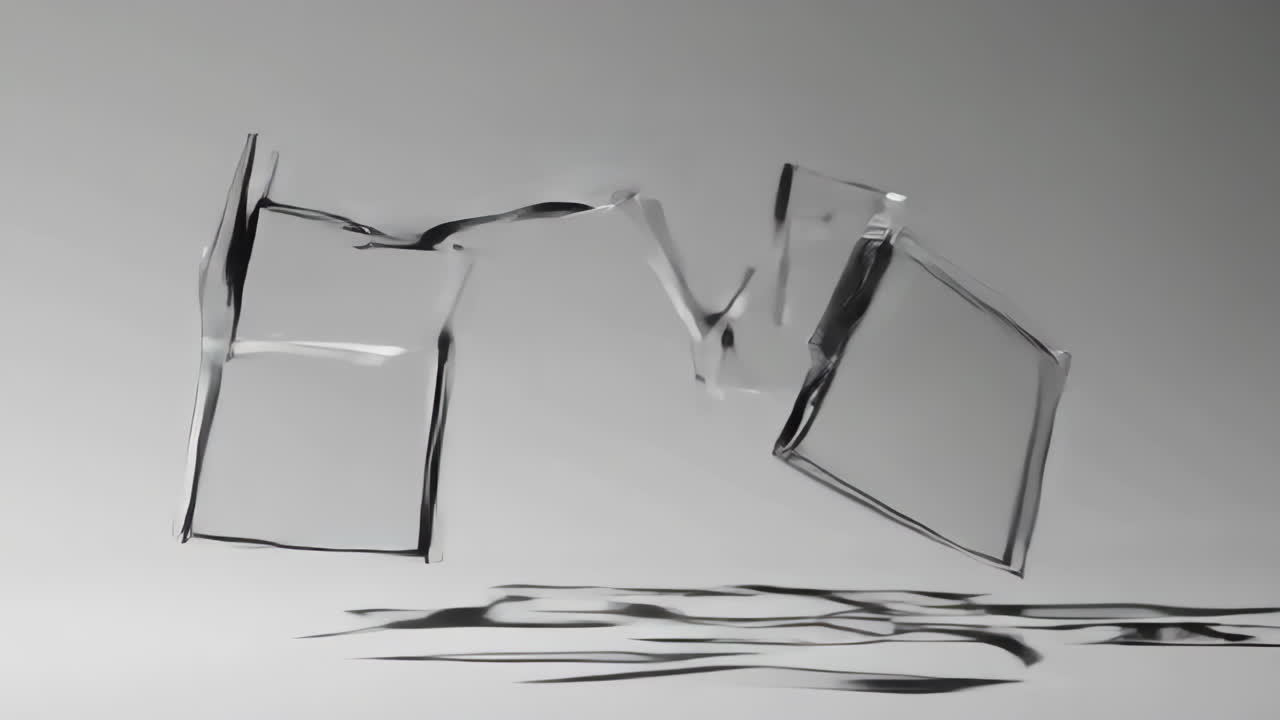 Floating Glass Squares