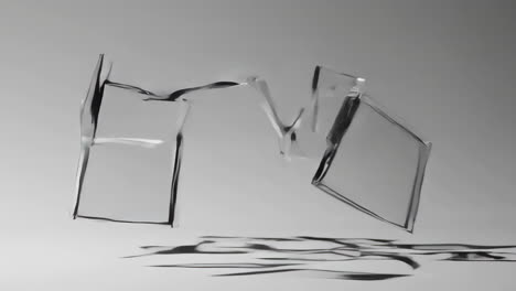 floating glass squares