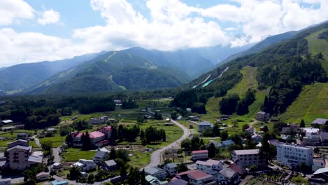the aerial view of hakuba