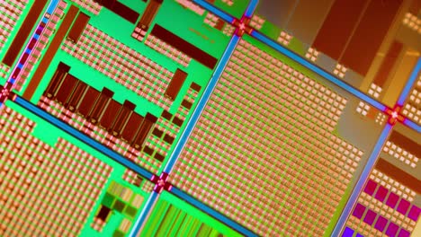 vista de cerca de un microchip