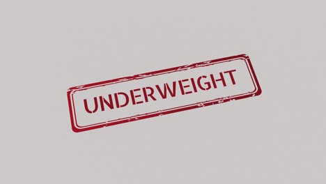 UNDERWEIGHT-Stamp