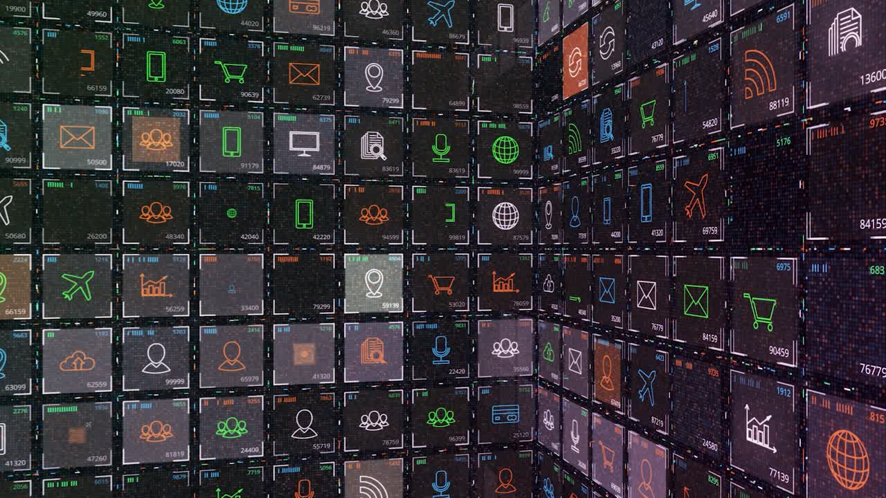 Digital Interface with Multiple Icons