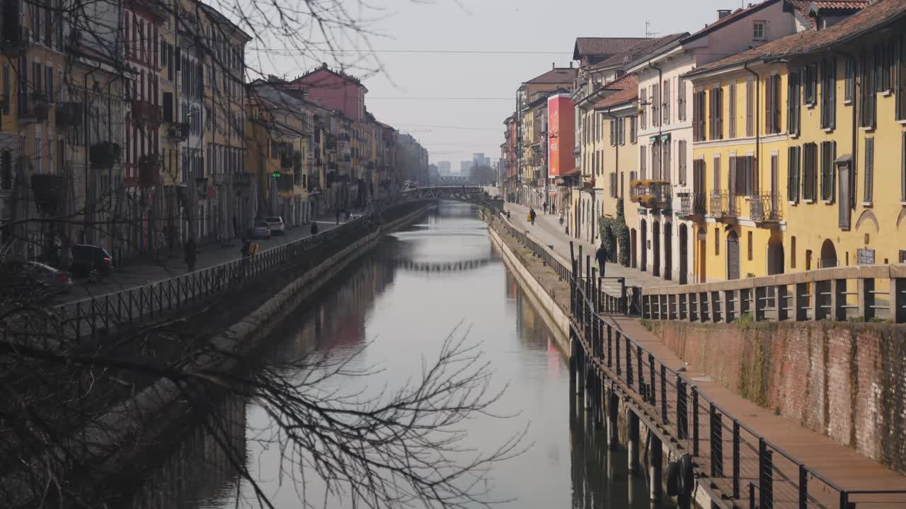 Navigli Milano. Lockdown. Nessuna persona