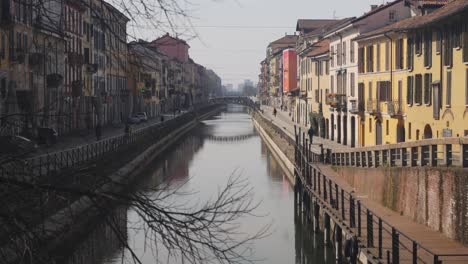 navigli milan. aislamiento. nadie.