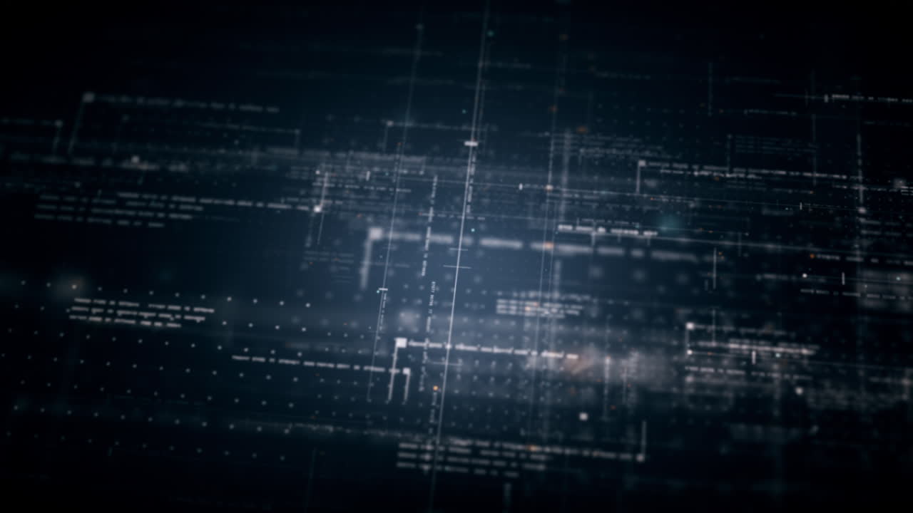 Advanced data matrix simulation UI with cutting-edge digital environment with a dynamic and immersive display of interconnected data matrix information networks systems background