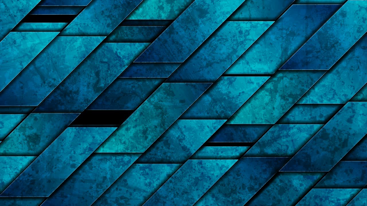Sfondo animato astratto geometrico tecnologico grunge blu scuro
