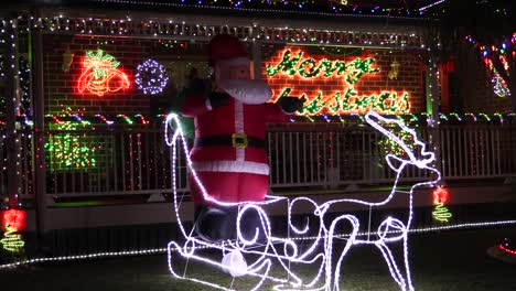 christmas lights on houses