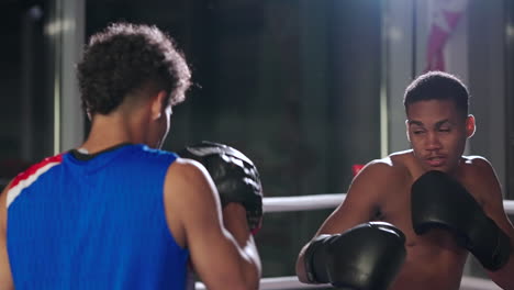 boxing training session