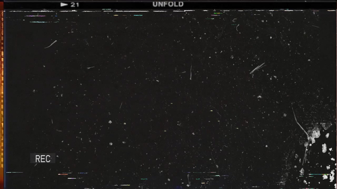 Sovrapposizione glitch VHS retrò e statica con indicatore REC