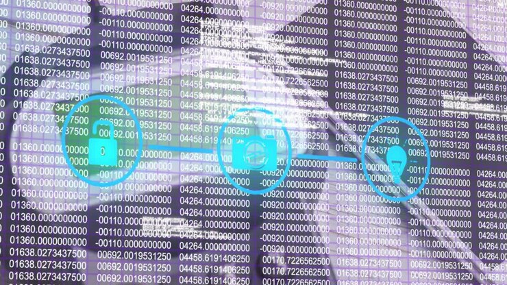 Animation of security icons and data processing over smartphone and payment terminal