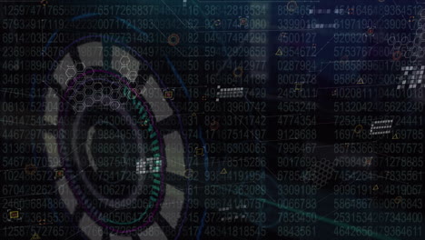 animation of scope scanning over data processing